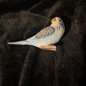 Blue and Gray Bird Figurine